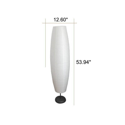 Tall Slim Paper Shade 2-Light Floor Lamp