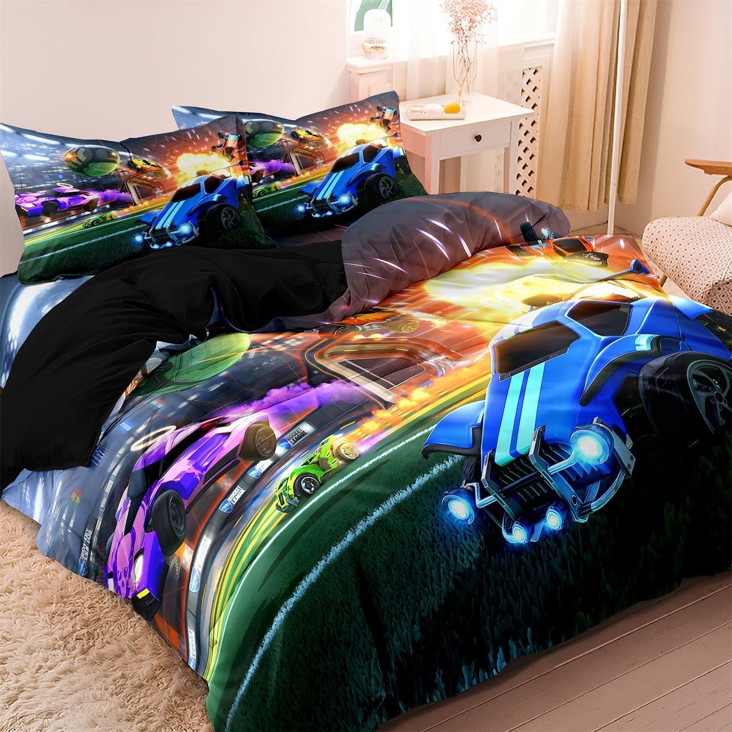 Fast Turbo Car Bed Sheet Set