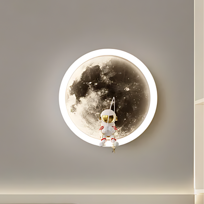 Modern LED Moon Wall Light Fixture