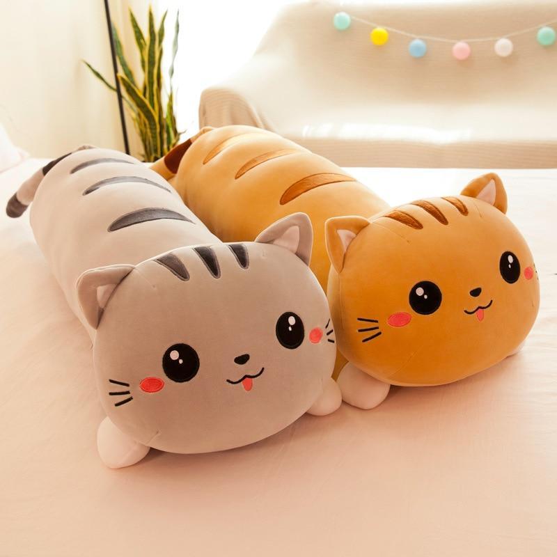 Big Soft Kitten Cuddle Pillow Toy