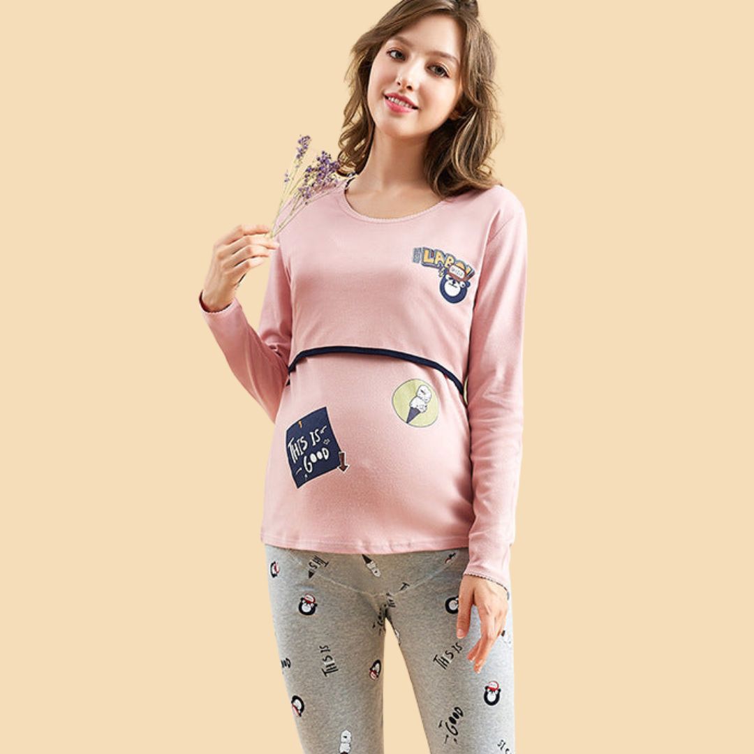 Cozy Maternity Dress for Home Comfort
