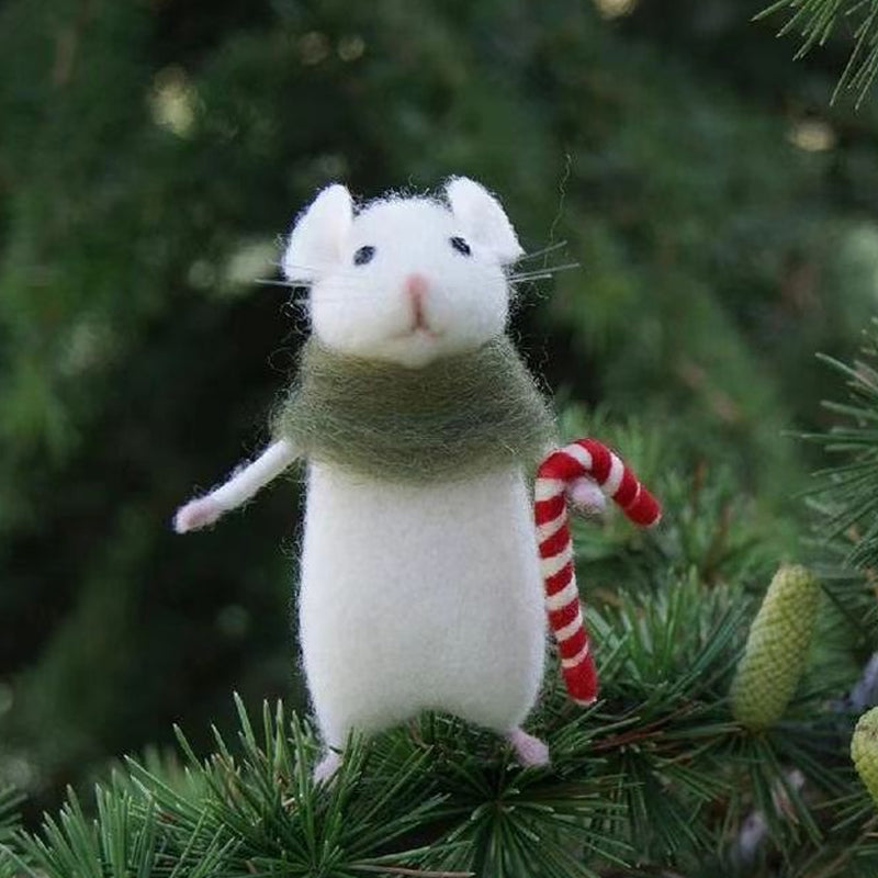 Spooky Felt Halloween Mouse Decoration