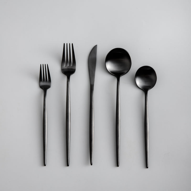 Simple 20-Piece Stainless Steel Flatware Set