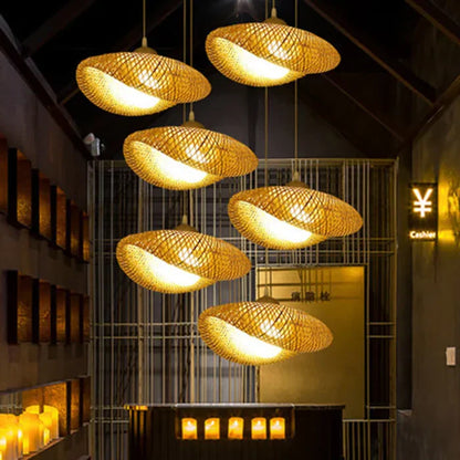 Natural Woven Rattan Pendant Lamp