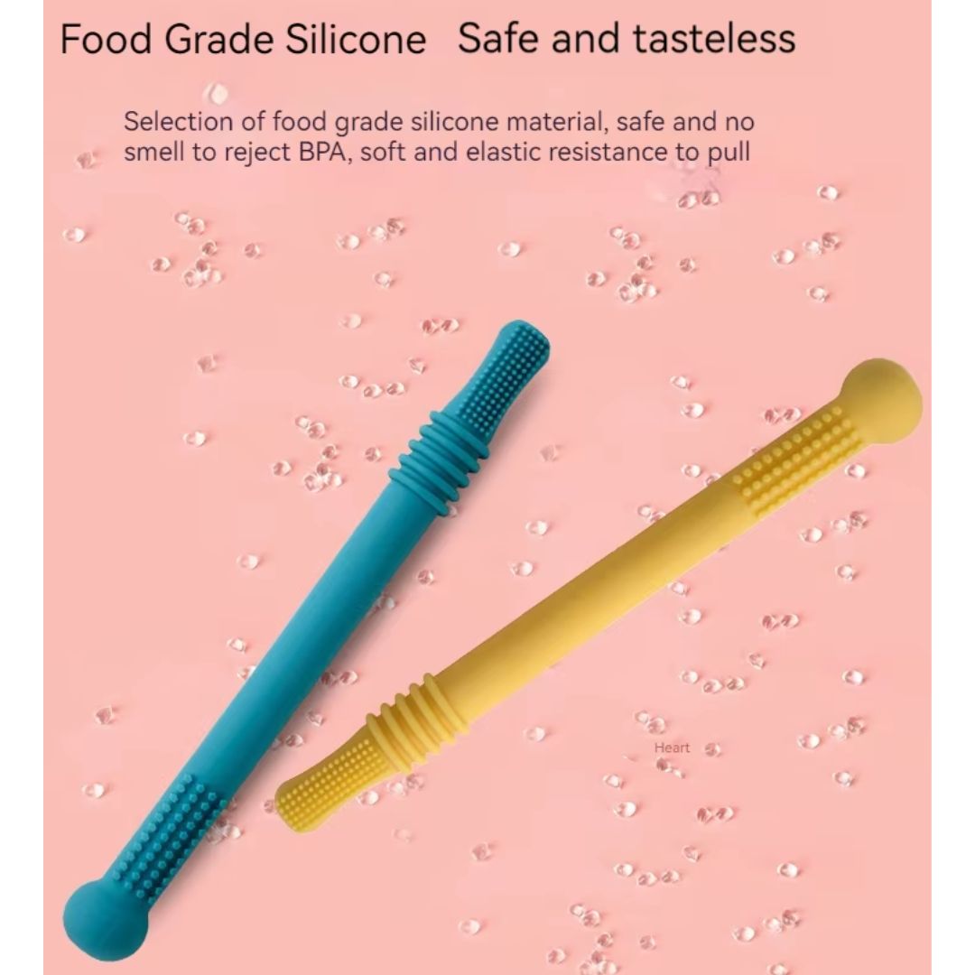 Soft Baby Teether Silicone Chew Tubes