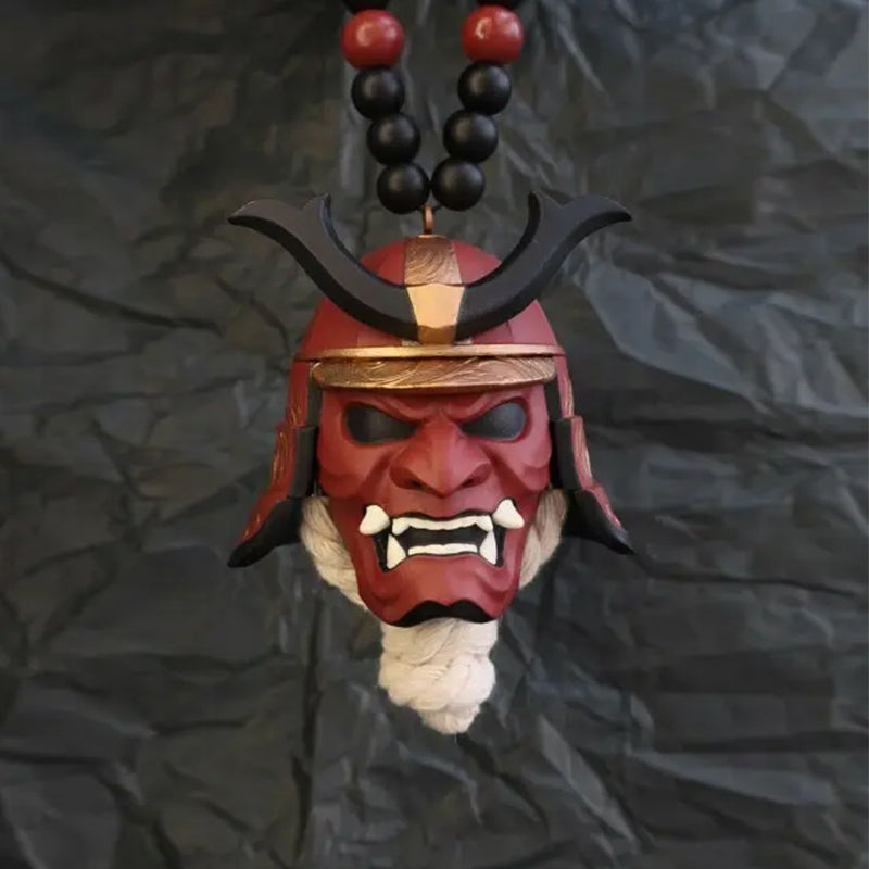 Japanese Warrior Car Charm Pendant