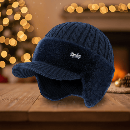 Warm Insulated Beanie Hat for Cold Weather