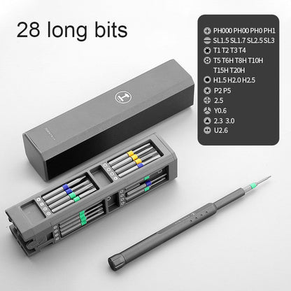 Compact Precision Screwdriver Kit with Multiple Bits