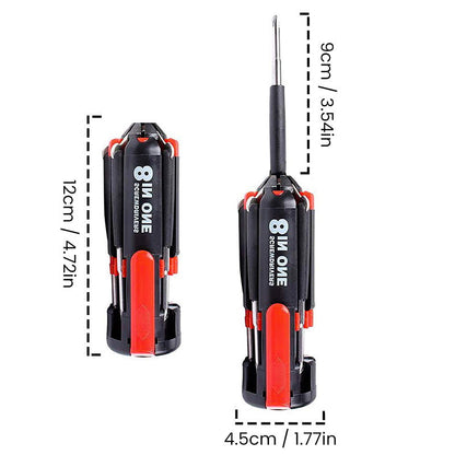 Multi Tool Screwdriver with LED Light