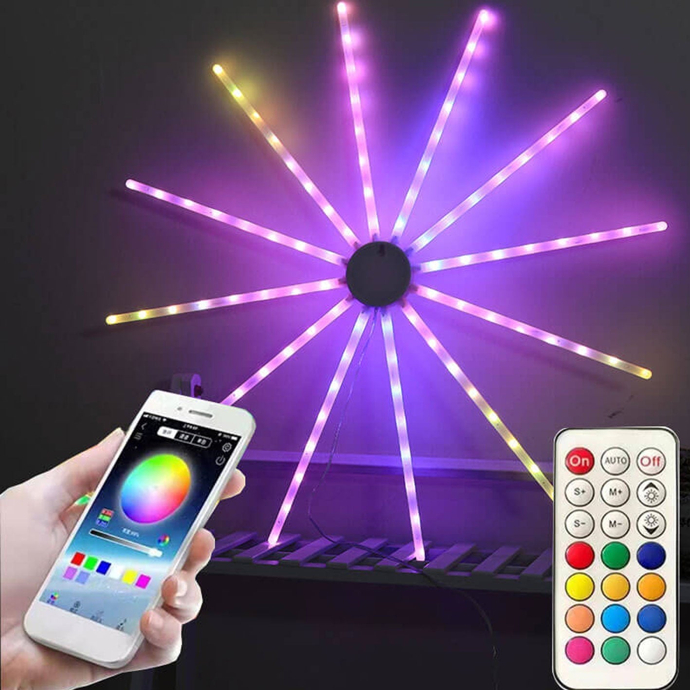 Colorful RGB Fairy Windmill LED String Lights