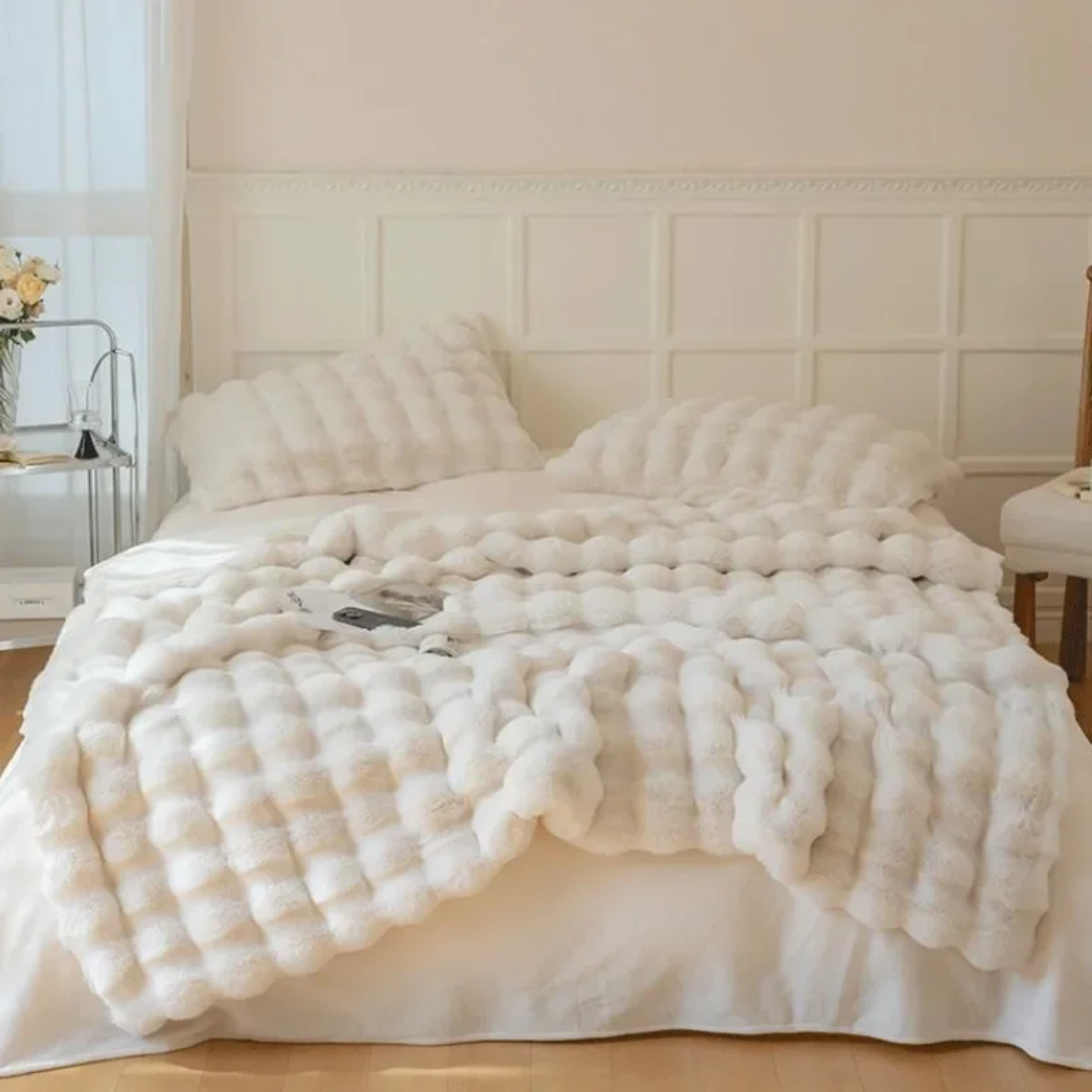 Cozy Plaid Throw Blanket - Fesara