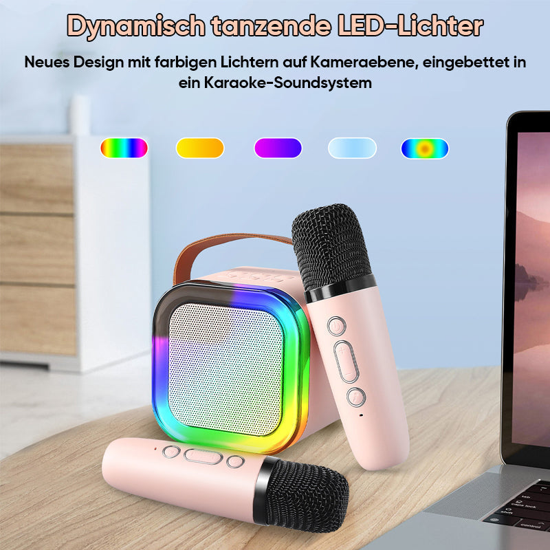Fun Kids Portable Karaoke Machine with Wireless Mics