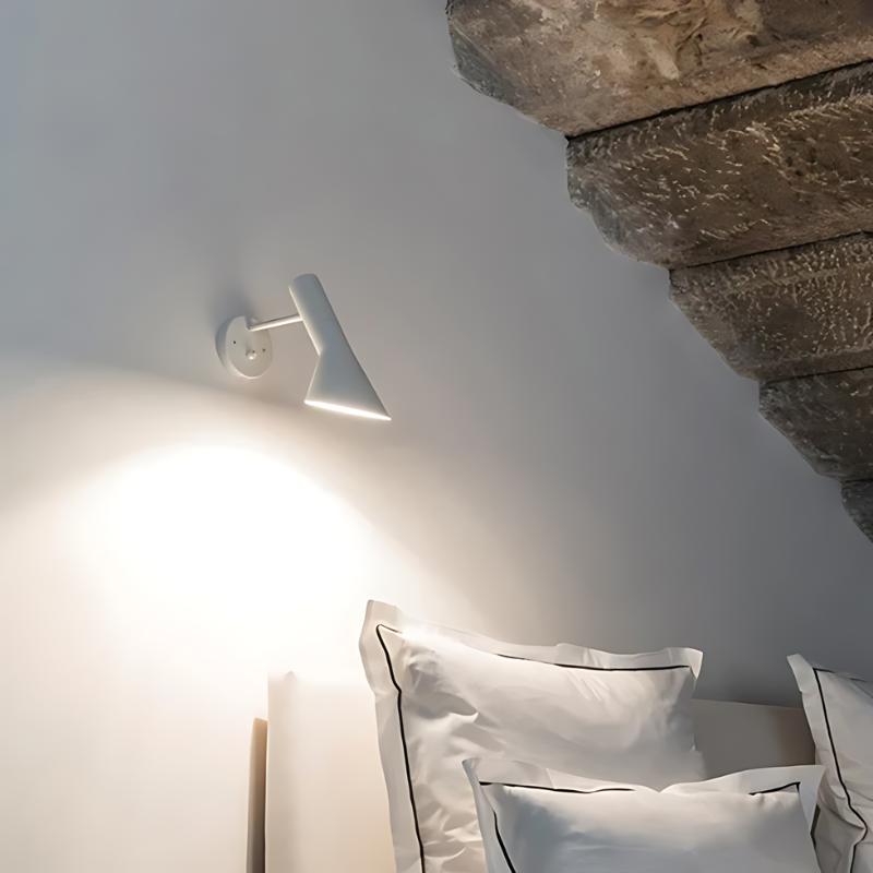 Rustic Metal Wall Lamp with Modern LED Light