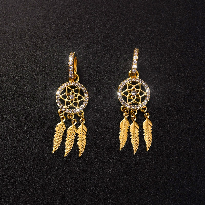 Luxury 14k Gold Elegant Earrings