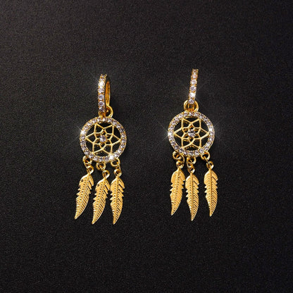 Luxury 14k Gold Elegant Earrings