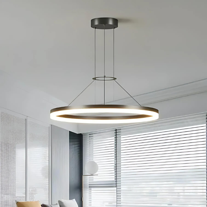 Sleek Simple LED Hanging Light for Home and Kitchen - Fesara
