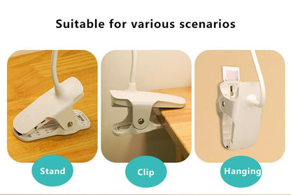 Compact Portable LED Desk Lamp with USB Rechargeable Nightlight