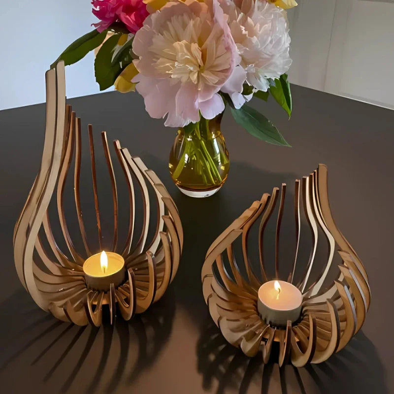 Sparkling Glass Tea Light Holder