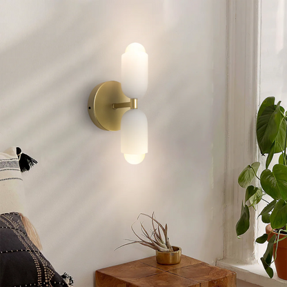 Contemporary Dual Head Wall Light