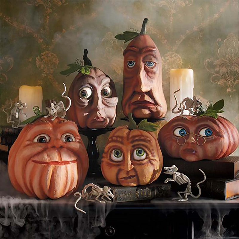 Colorful Fall Pumpkin Decor