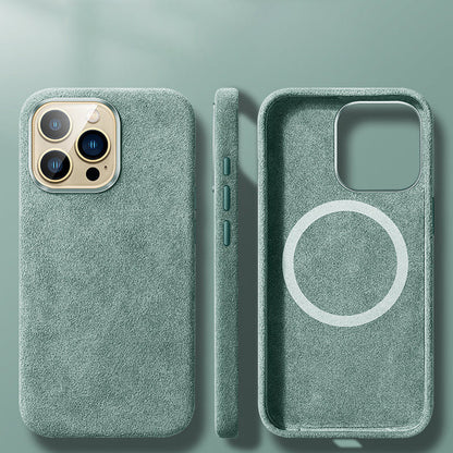 Premium Leather Magnetic iPhone Phone Case