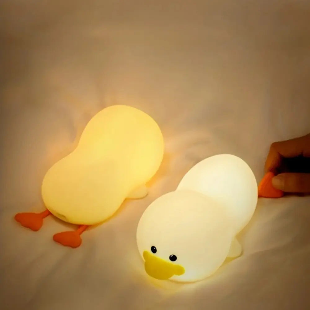 Cute Baby Night Lamp - USB Rechargeable Silicone Nursery Light