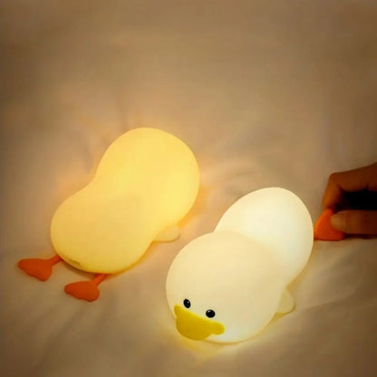 Cute Baby Night Lamp - USB Rechargeable Silicone Nursery Light