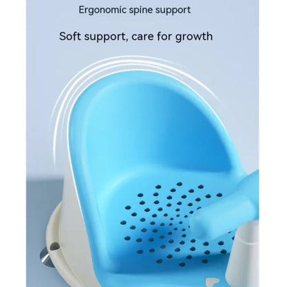 Safe Adjustable Baby Bath Chair with Grip Handle