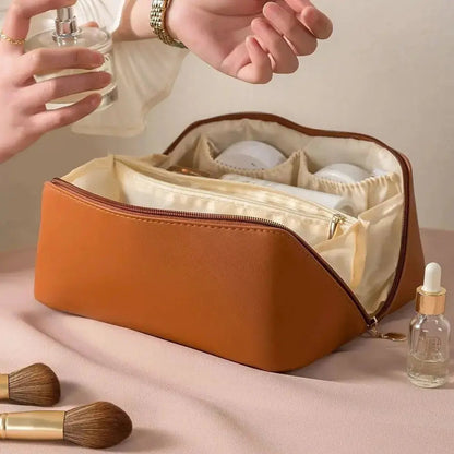 Spacious Travel Makeup Case – Cosmetic Storage Bag