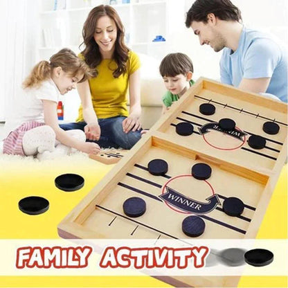 Fun Wooden Air Hockey Table Game