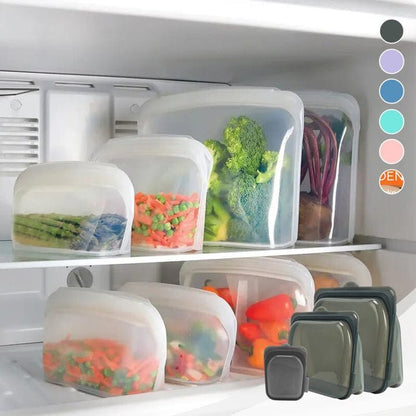 Reusable Food Bags - Space Saving - Eco Friendly Storage