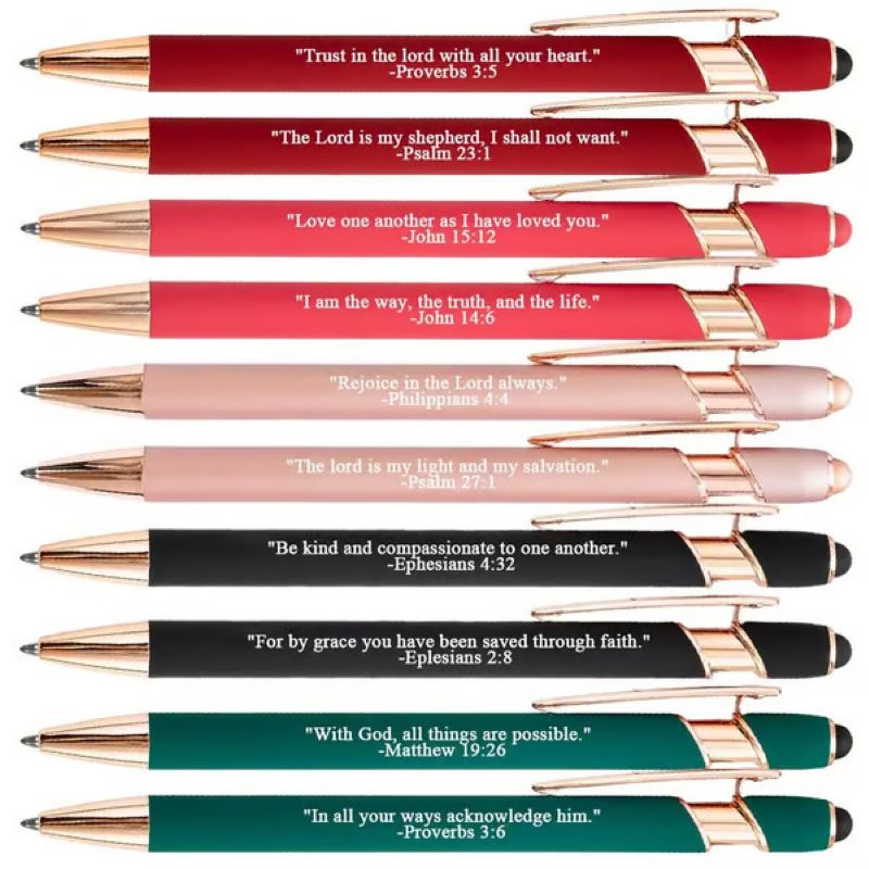 Fesara | Inspirational Christian Ballpoint Pens - 10 Pack