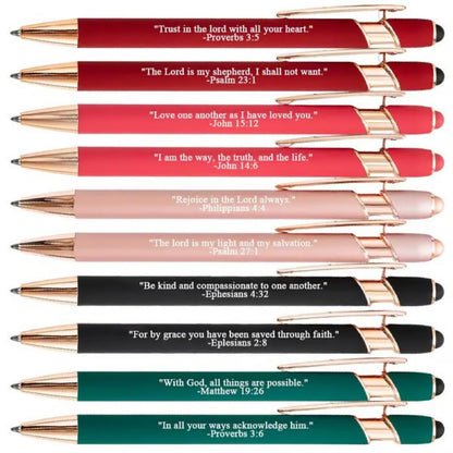 Fesara | Inspirational Christian Ballpoint Pens - 10 Pack