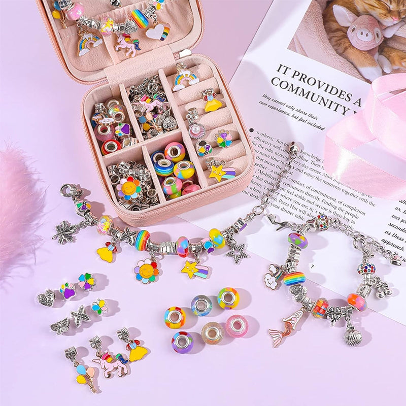 Colorful Kids Beaded Jewelry Set