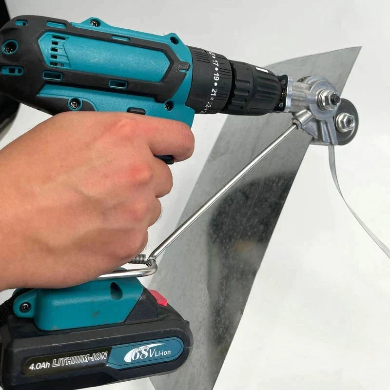 Easy Sheet Metal Cutter Drill Bit Attachment