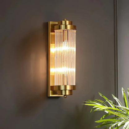 Sleek Glass LED Wall Lamp
