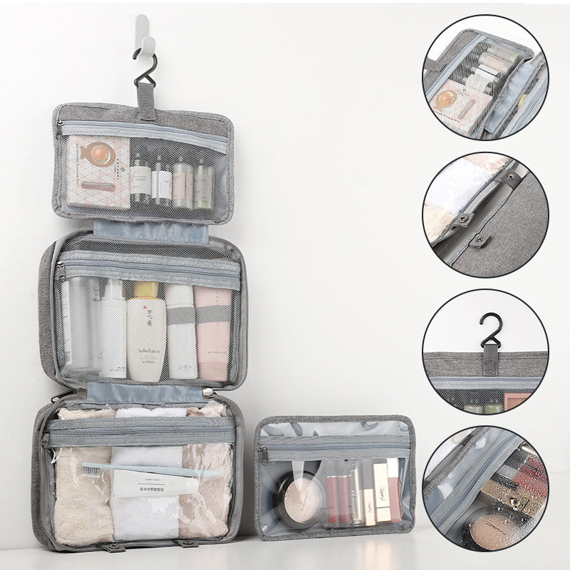 Portable Travel Makeup Case with 4 Pockets