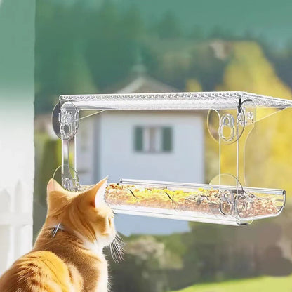 Easy Install Suction Cup Bird House with Clear Window