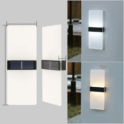 Solar Garden Lights - Modern Weather-Resistant Outdoor Wall Lamp-3