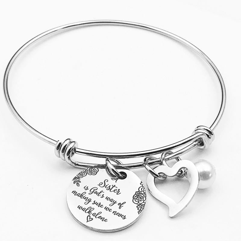 Best Friend Sister Charm Bracelet - Fesara