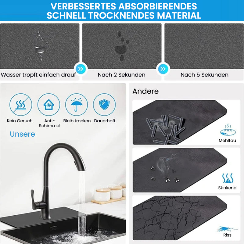 Waterproof Kitchen Sink Faucet Mat