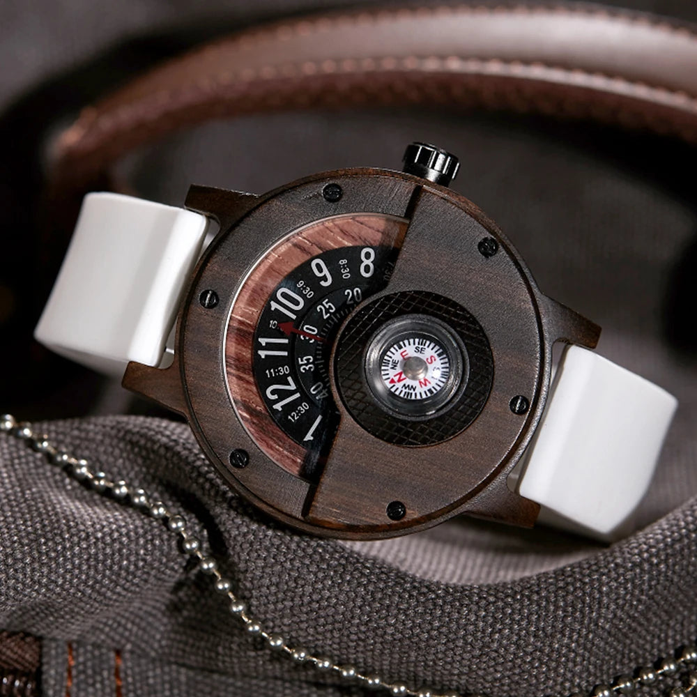 Unique Handcrafted Wooden Timepiece Watch