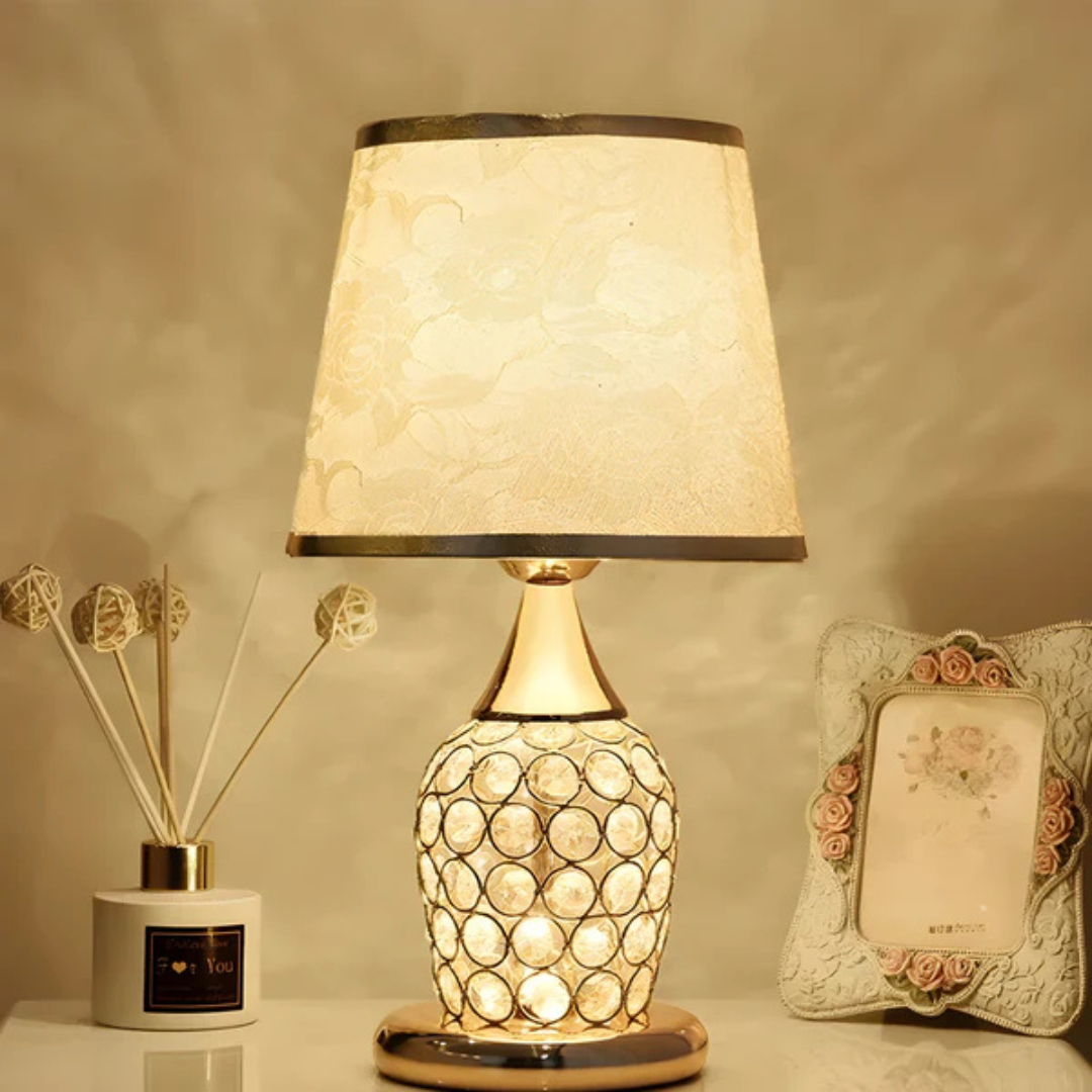 Elegant Glass LED Desk Lamp With Bright Glow