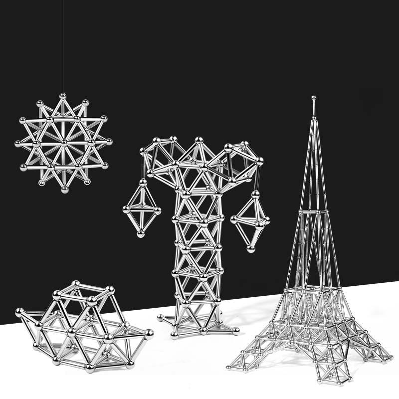 Magnetic Building Sticks and Balls Construction Set