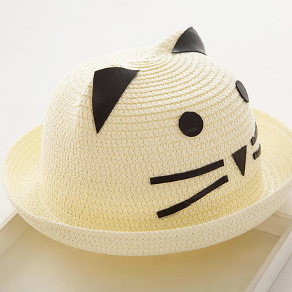 Cute Baby Sun Hat with Kitty Ears