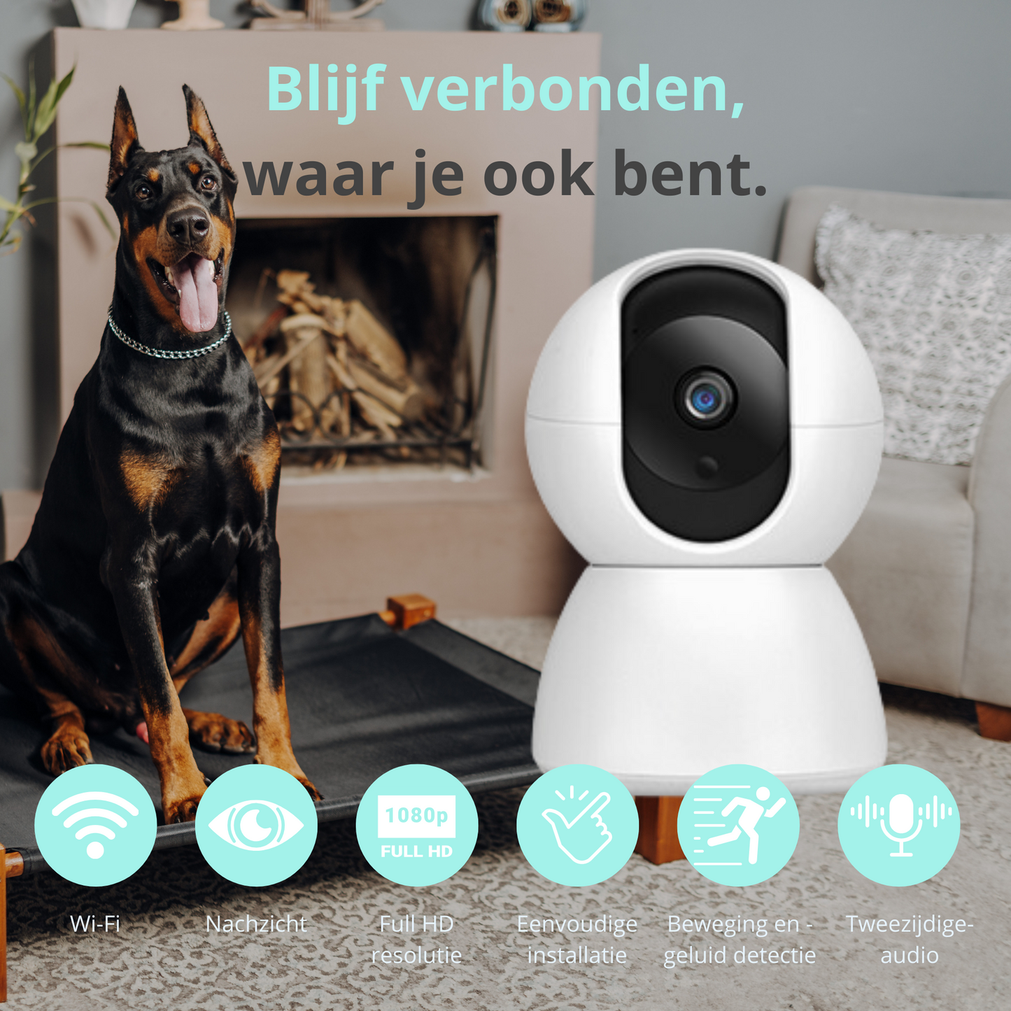 Wi-Fi Pet Monitoring Smart Camera