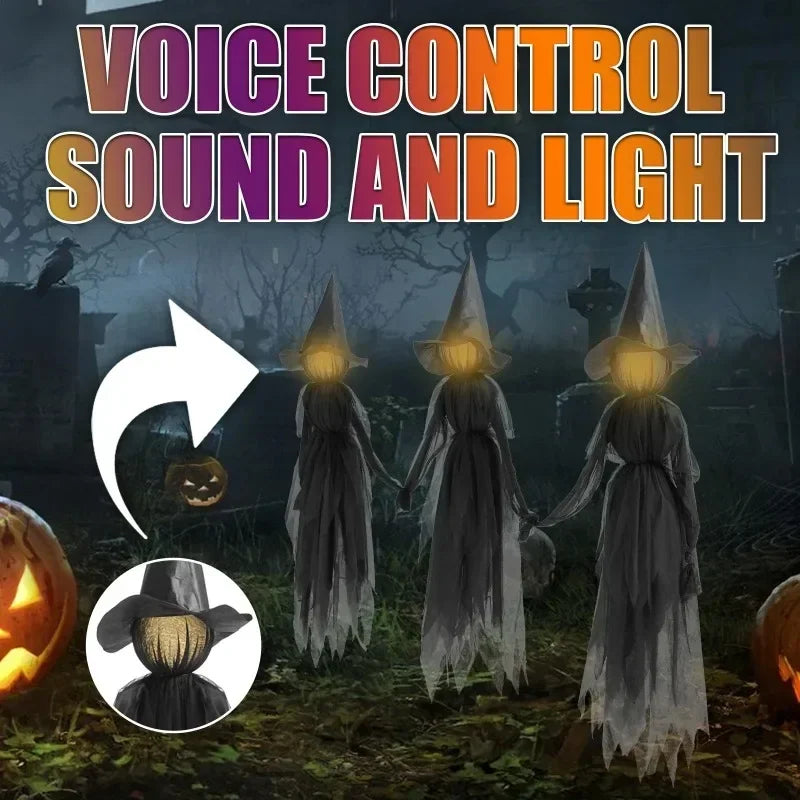 Spooky LED Witch Halloween Decoration