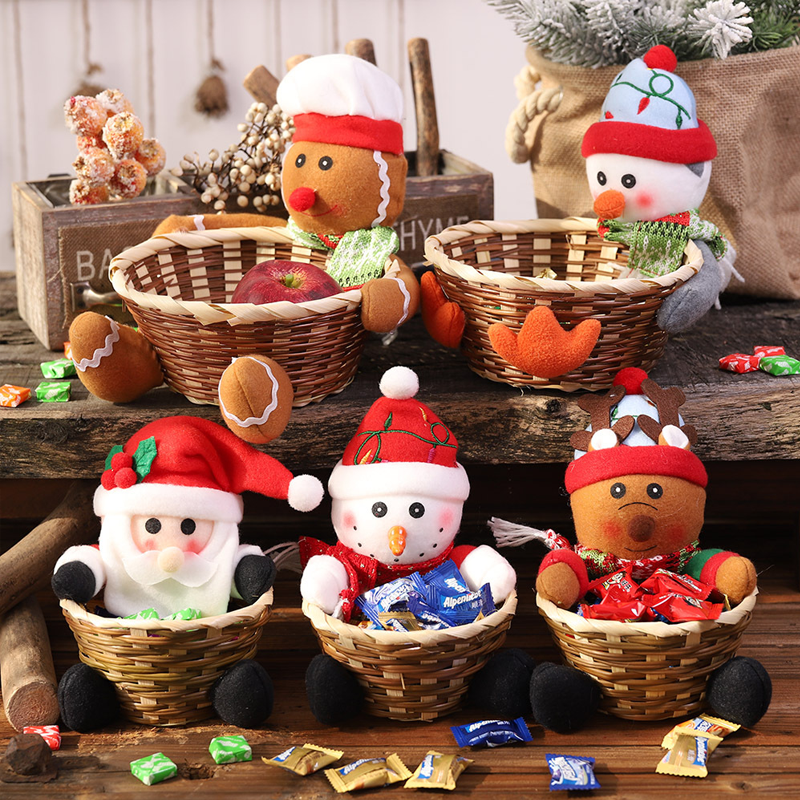 Holiday Sweet Treat Woven Gift Basket