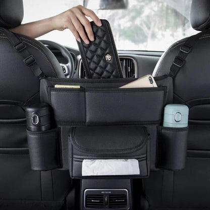 Practical Car Storage Bag with Multiple Compartments