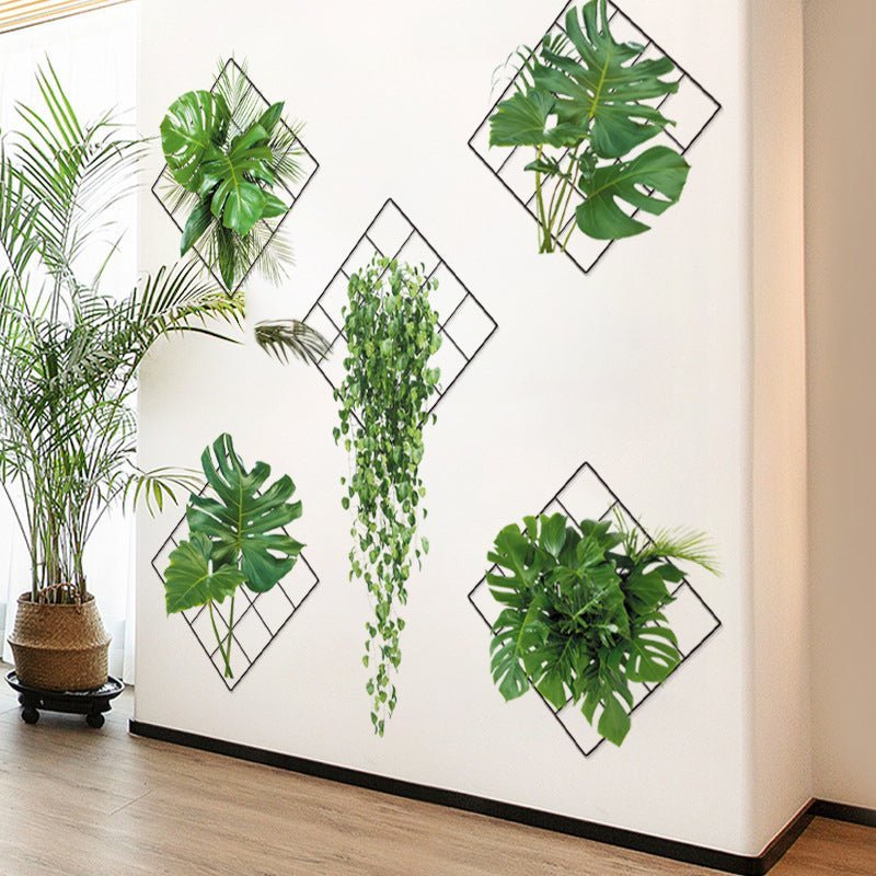 Realistic Plant Wall Stickers Decor